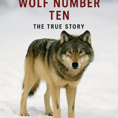 Wolf Standing on Snow with the Text "The Killing
