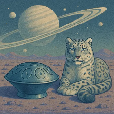 On an Alien Planet with Prominent Rings and Multiple Moons