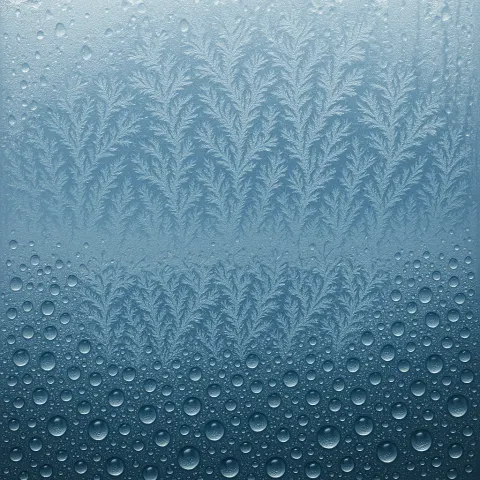 On a Frosted Window at -10°C, Water Vapor Condenses