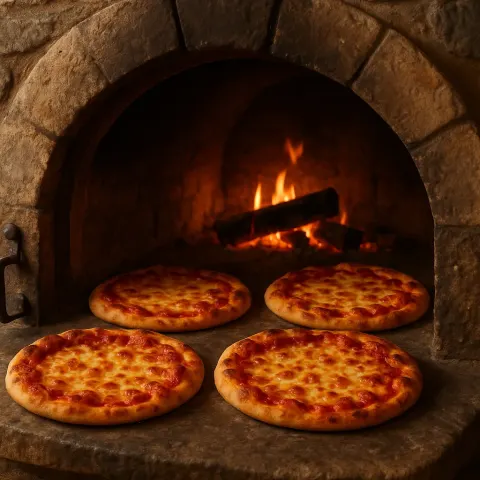 Four Mouthwatering Pizzas
