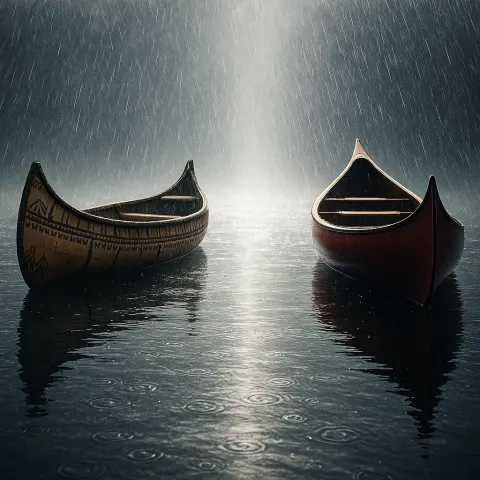 Amidst Driving Heavy Rain That Obscures Visibility