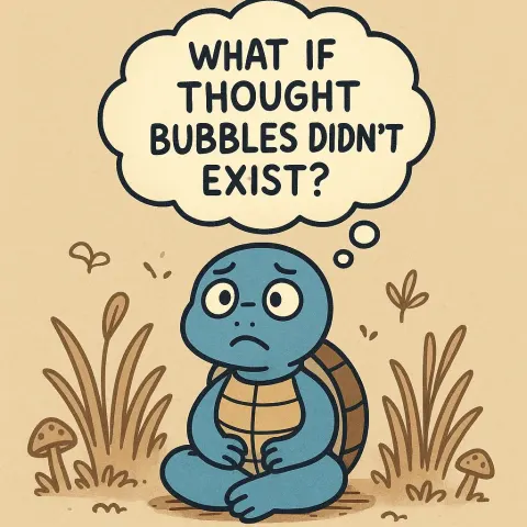 Animated Illustration of a Blue Turtle