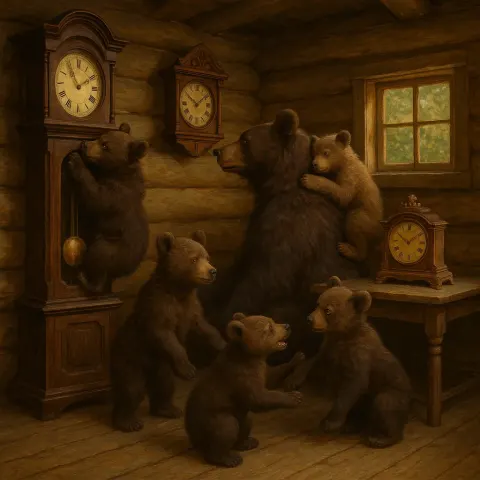 Lifelike Setting That Includes Three Vintage Clocks