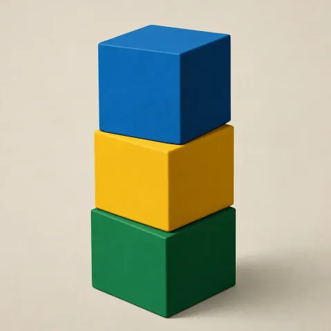 Three Stacked Cubes
