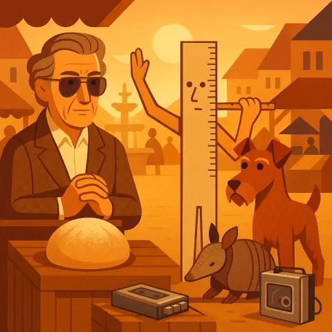 Wealthy Mentor Author-type with a Straight Classic Nose and Aviators