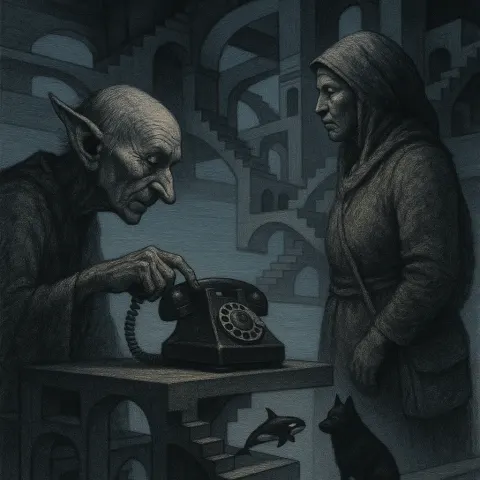 Elderly Elfin Figure