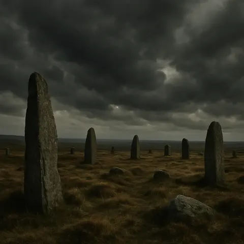 Numerous Ancient Standing Stones Are Scattered Across a Vast