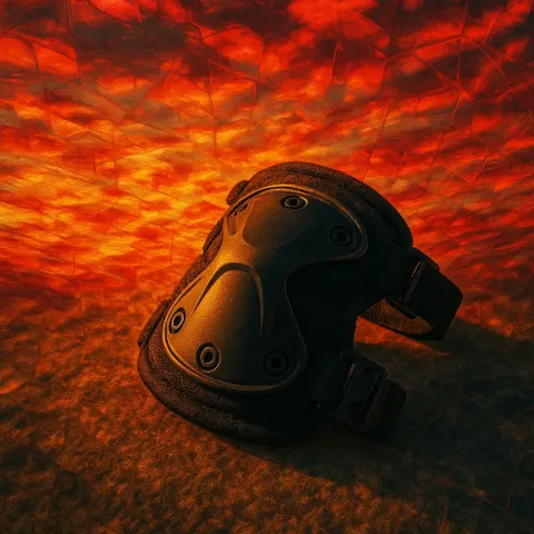 Solitary Knee Pad—boasting a Robust Molded Polymer Frame