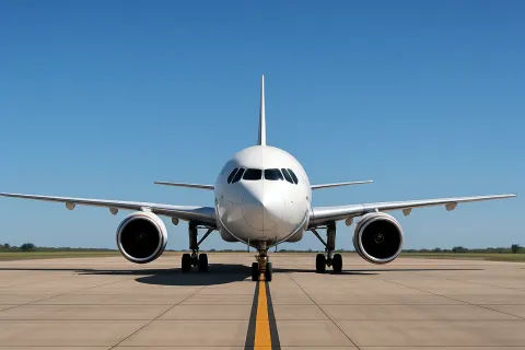 Airliner Resting Stationary on a Tarmac at an Airport