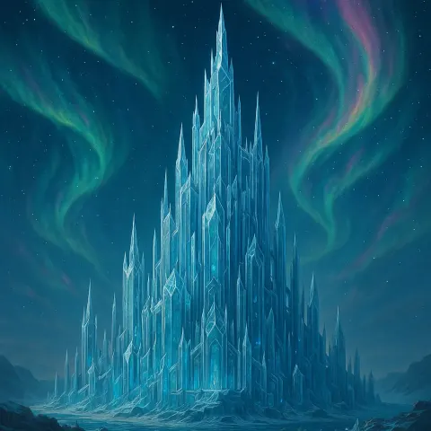 Towering Fortress of Dazzling Crystal