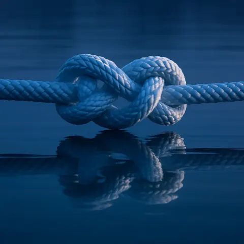 Symmetrical Synthetic Nylon Knot