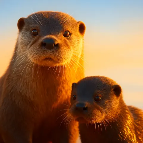Large Mature Otter