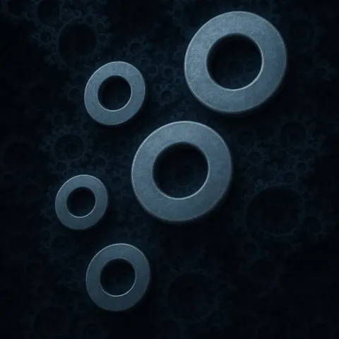 Varied Washers in Macro Detail