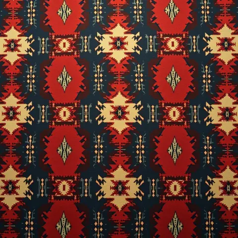 Mohican Textile Pattern in Rich Hues