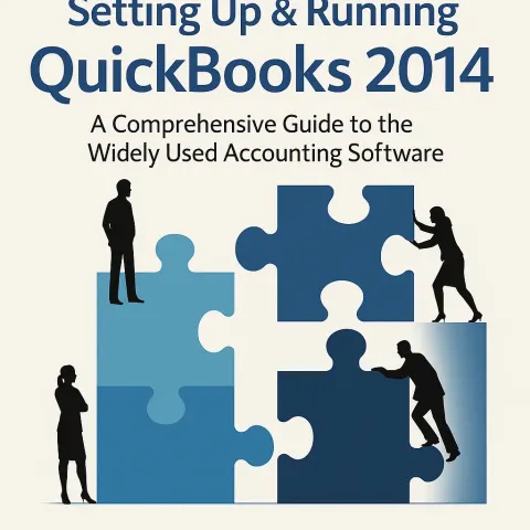 Book Cover Titled "Setting Up & Running QuickBooks 2014"