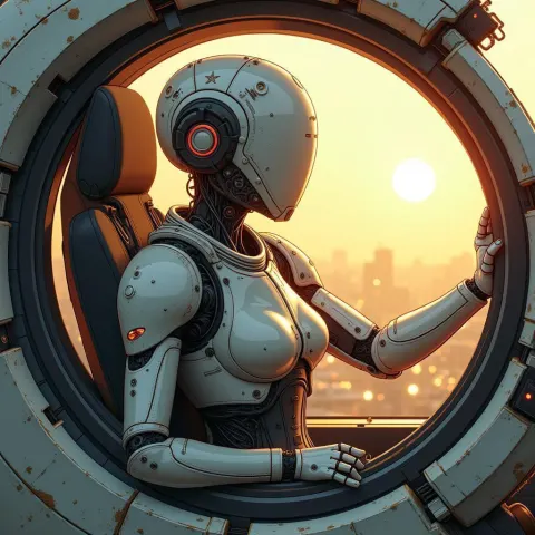 Cyborg Pilot Inside a Battle Droid