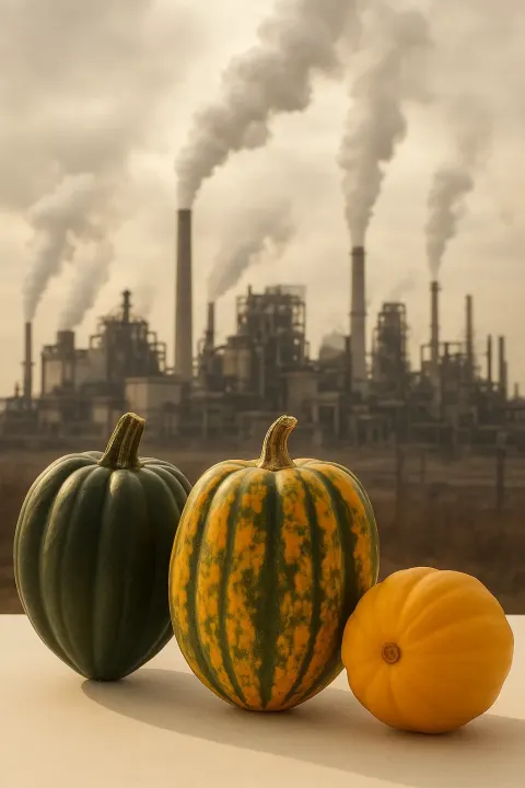 Against the Backdrop of Gritty Factories with Billowing Smokestacks