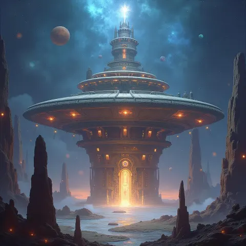 Majestic Space Station of the Trade Guild