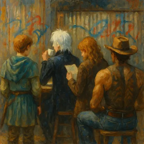 Four Figures Form an Engaging Group