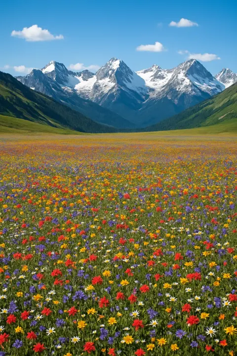 Countless Tiny Wildflowers Create a Vibrant Carpet of Color