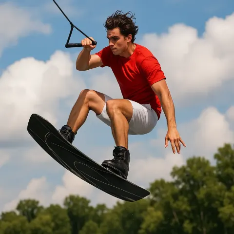 Person Wearing a Red Shirt