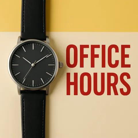 Wristwatch with a Dark Face