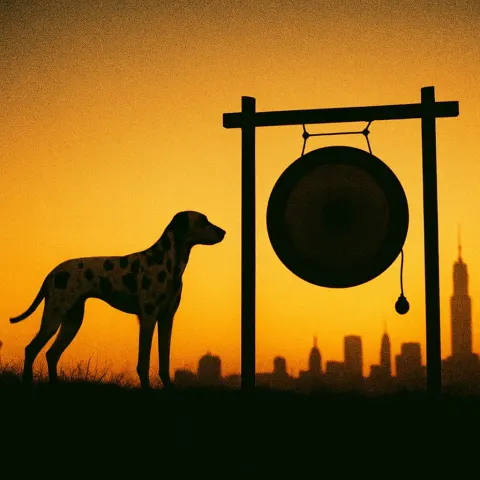Dalmatian and Gong