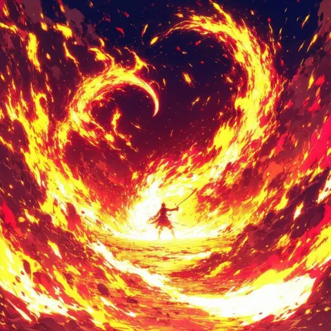 Fiery Awakening of Atar in Anime Flame