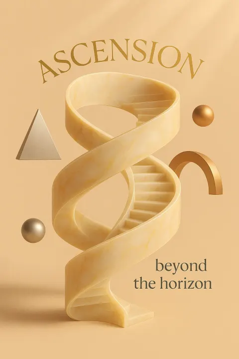 Vertical Poster for a Surrealist Architectural Exhibition
