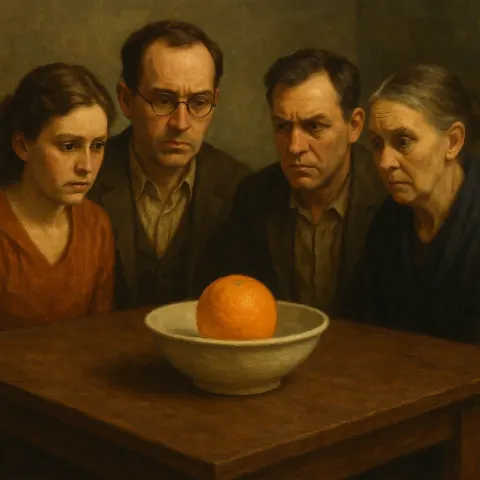 People in the Room Looked at the Bowl with Curiosity