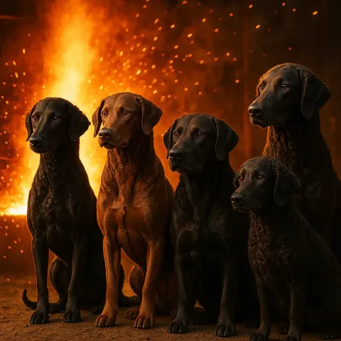 Fiery Glow and Sparks