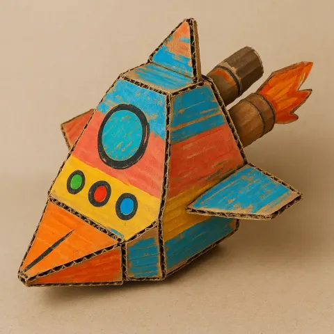 Spacecraft Built by Hand Using Repurposed Cardboard
