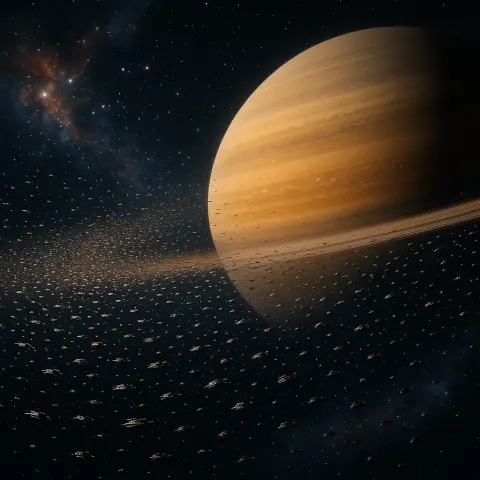 Vast Swarm of Countless Tiny Spacecraft Glitters