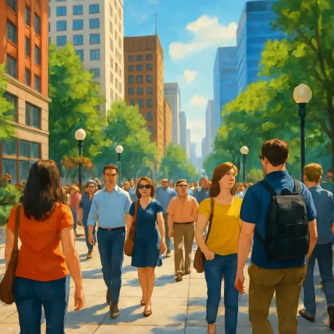 Lively Urban Setting