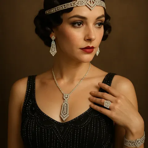 Jewelry Characterized by Intricate Designs and Bold Geometric Shapes