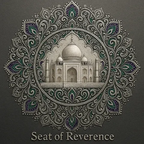 Intricate Representation of the Taj Mahal