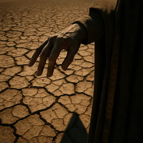 Weathered Ruler Extends a Commanding Hand