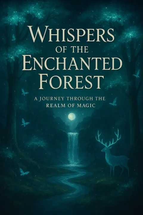 Captivating and Magical Cover for a Fantasy Novel Titled "Whispers