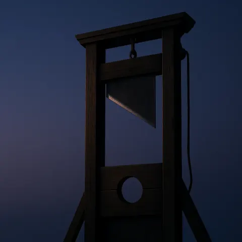 Against a Vast Empty Expanse of a Smooth Color Gradient