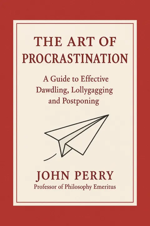 Book Cover with a Red Background and White Panel