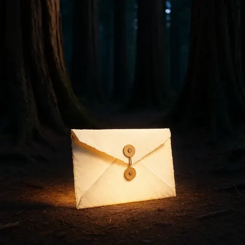 Solitary Cream Ivory Parchment Paper Envelope