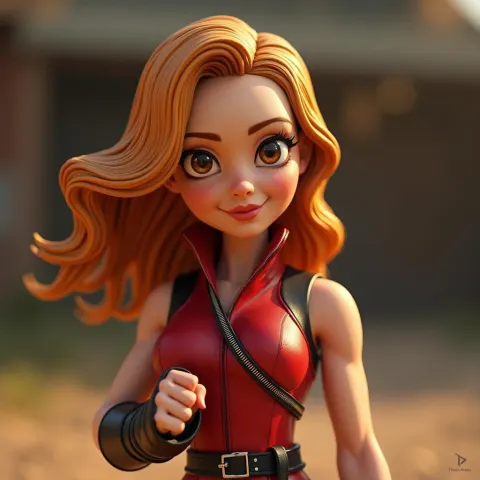 Amy Coney Barrett as Claymation Street Fighter
