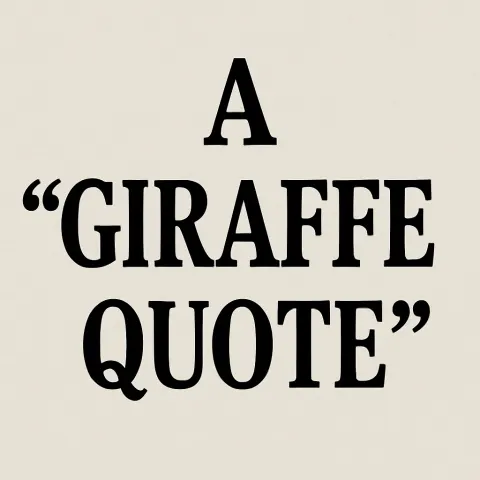 Write a Three-word Sentence About Giraffes