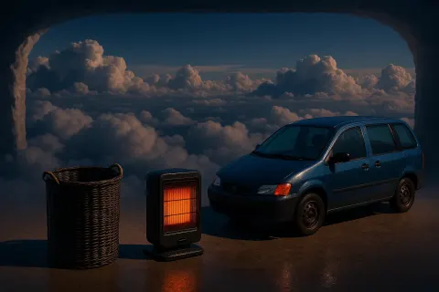 Against a Breathtaking Vista of Clouds Seen from an Airplane