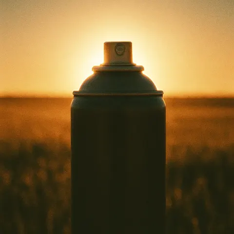 Single Cylindrical Aerosol Can of Hair Spray