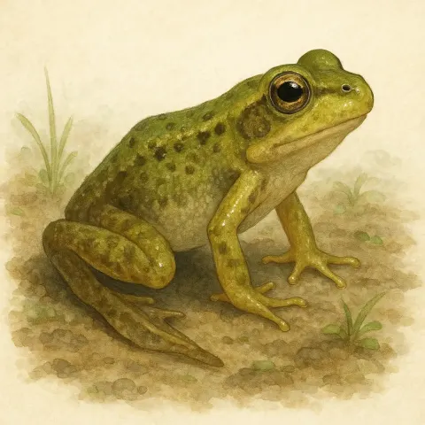 Frog That Has Just Transitioned from its Tadpole Stage
