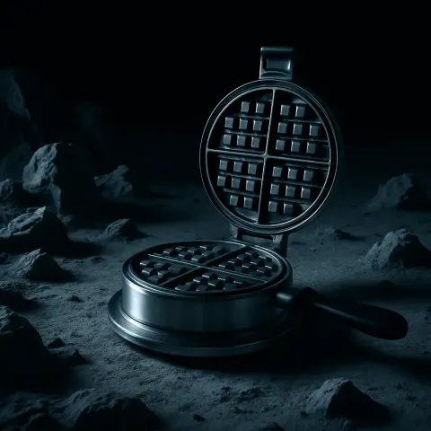 Single Vintage-style Waffle Iron