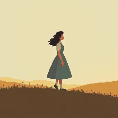 Dorothy Gale Gazing at Minimalist Skies