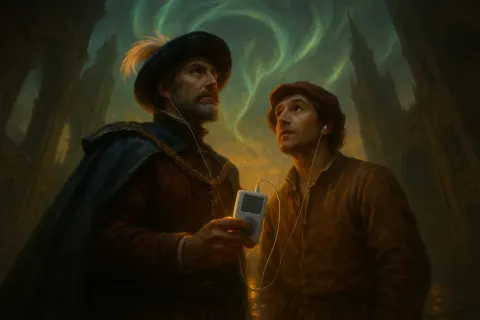 Regal Explorer and a Renaissance Everyman Share a White IPod