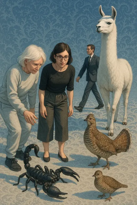 Person with Pure White Snow-white Hair